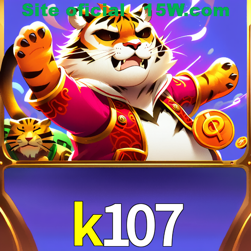 Imagem promocional da k107 mostrando a plataforma e suas vantagens